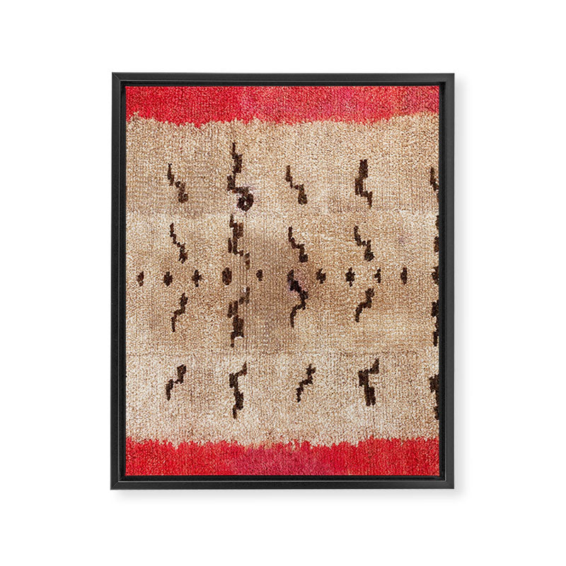 Tsudrukt South Tibetan Tiger Skin Rug Print Framed Canvas Print Gallery Image 3