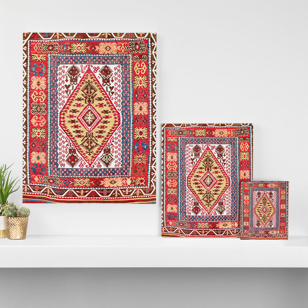 Turkish Central Anatolian Kilim Canvas Print Gallery Image 3