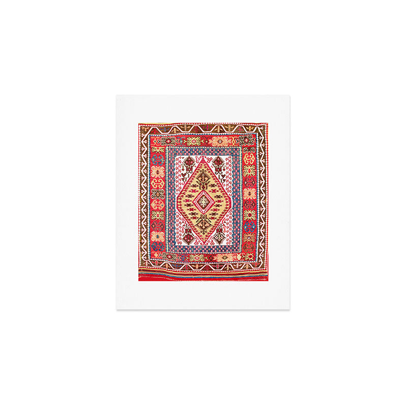 Turkish Central Anatolian Kilim Art Print Gallery Image 1