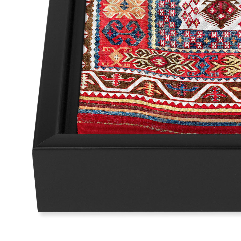 Turkish Central Anatolian Kilim Framed Canvas Print Gallery Image 3
