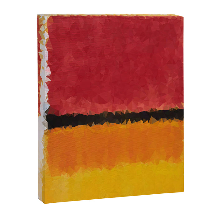 Untitled After Rothko Low Poly Geometric Triangles Canvas Print Gallery Image 1