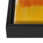Untitled After Rothko Low Poly Geometric Triangles Framed Canvas Print Gallery Image 3