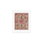 Ura Tube  Antique Tajik Suzani Embroidery Print Art Print Gallery Image 1