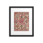 Ura Tube  Antique Tajik Suzani Embroidery Print Framed Art Print Gallery Image 6