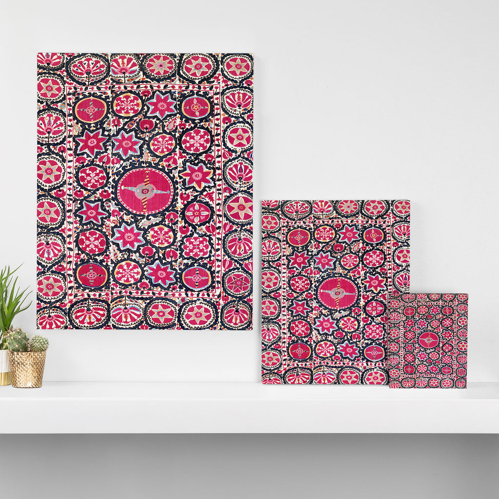 Ura Tube Suzani Northeast Uzbekistan Embroidery Print Canvas Print Gallery Image 3