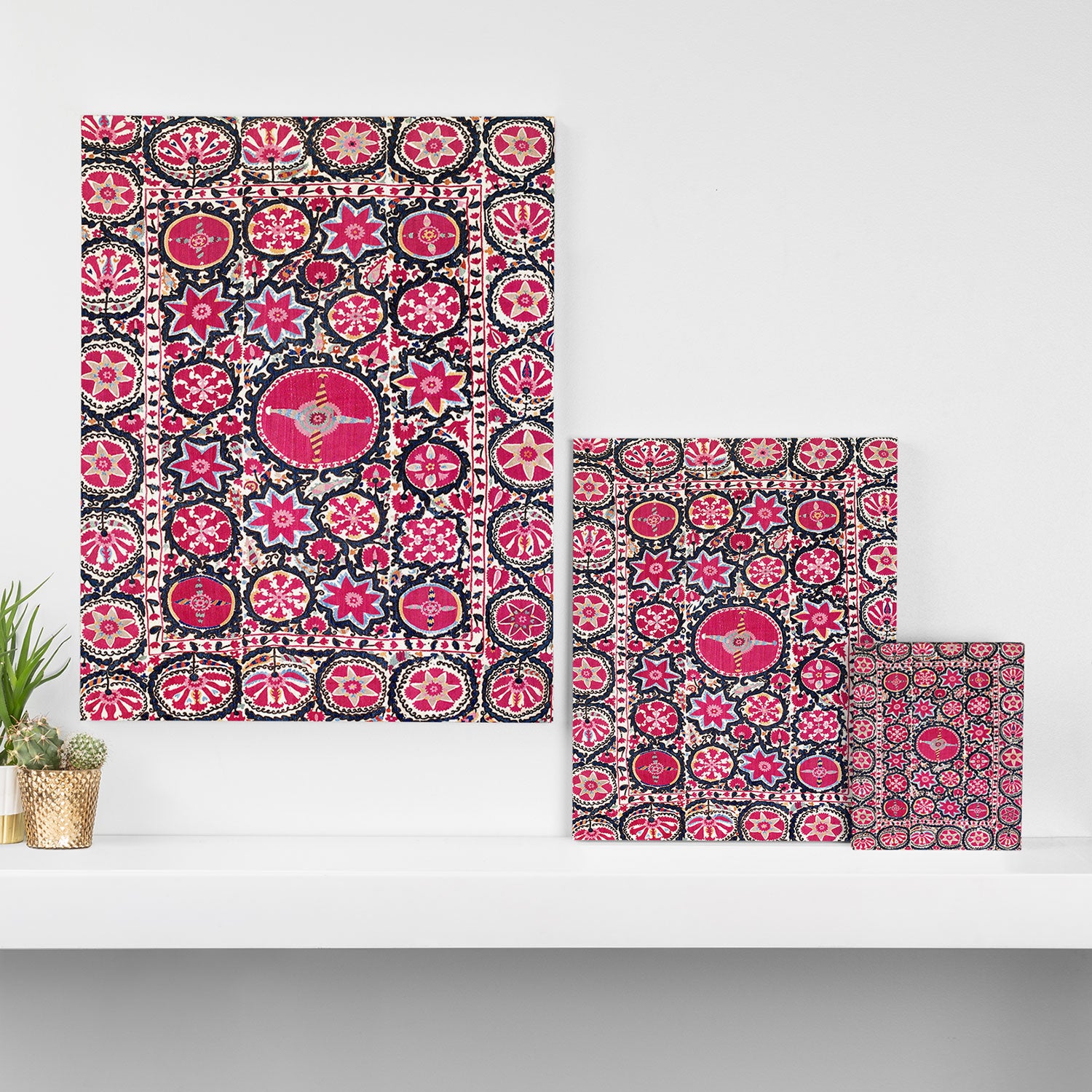 Ura Tube Suzani Northeast Uzbekistan Embroidery Print Canvas Print Gallery Image 3