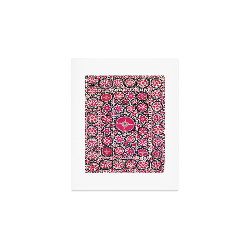 Ura Tube Suzani Northeast Uzbekistan Embroidery Print Art Print Gallery Image 1