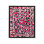 Ura Tube Suzani Northeast Uzbekistan Embroidery Print Framed Canvas Print Gallery Image 3
