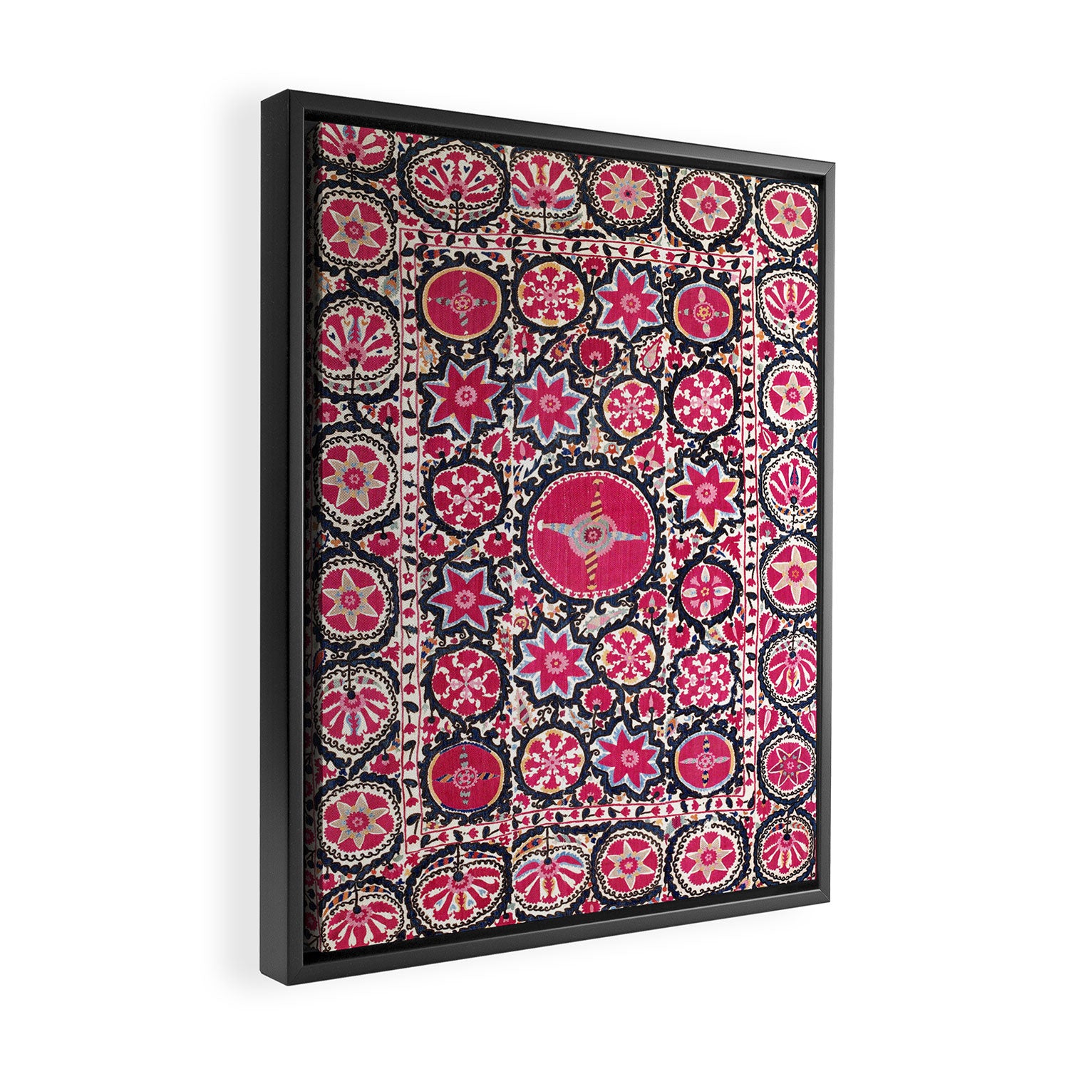 Ura Tube Suzani Northeast Uzbekistan Embroidery Print Framed Canvas Print Gallery Image 2
