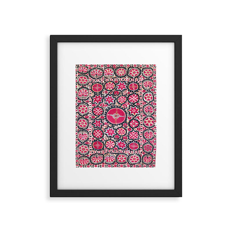 Ura Tube Suzani Northeast Uzbekistan Embroidery Print Framed Art Print Gallery Image 5