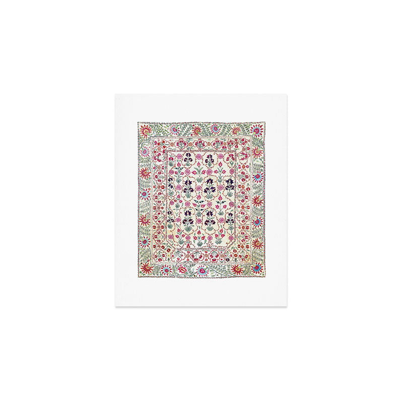 Ura Tube Suzani Uzbekistan Embroidery Print Art Print Gallery Image 1