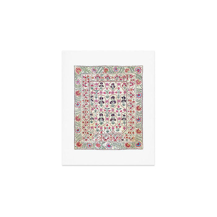 Ura Tube Suzani Uzbekistan Embroidery Print Art Print Gallery Image 1