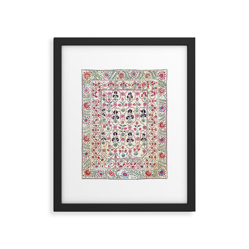 Ura Tube Suzani Uzbekistan Embroidery Print Framed Art Print Gallery Image 5
