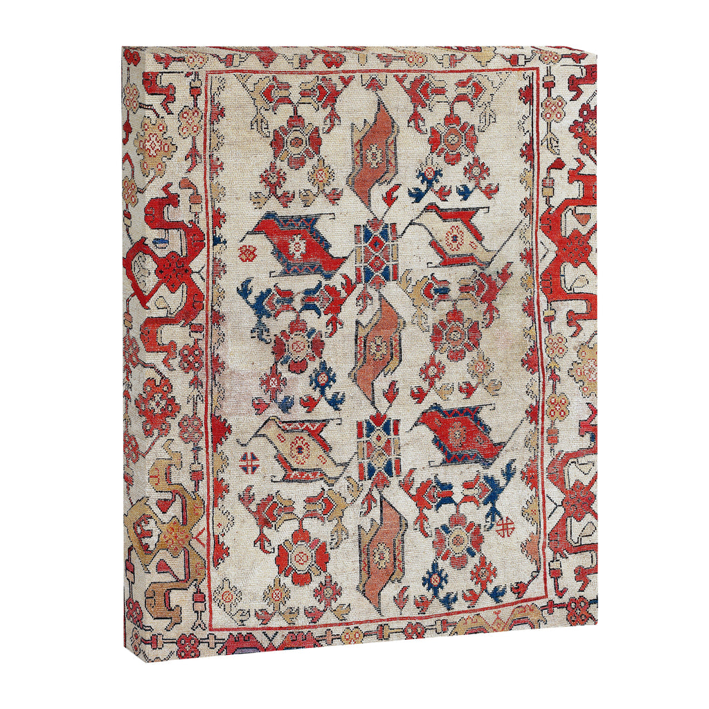 Ushak Selendi 17th Century Bird Carpet Print Canvas Print Gallery Image 3