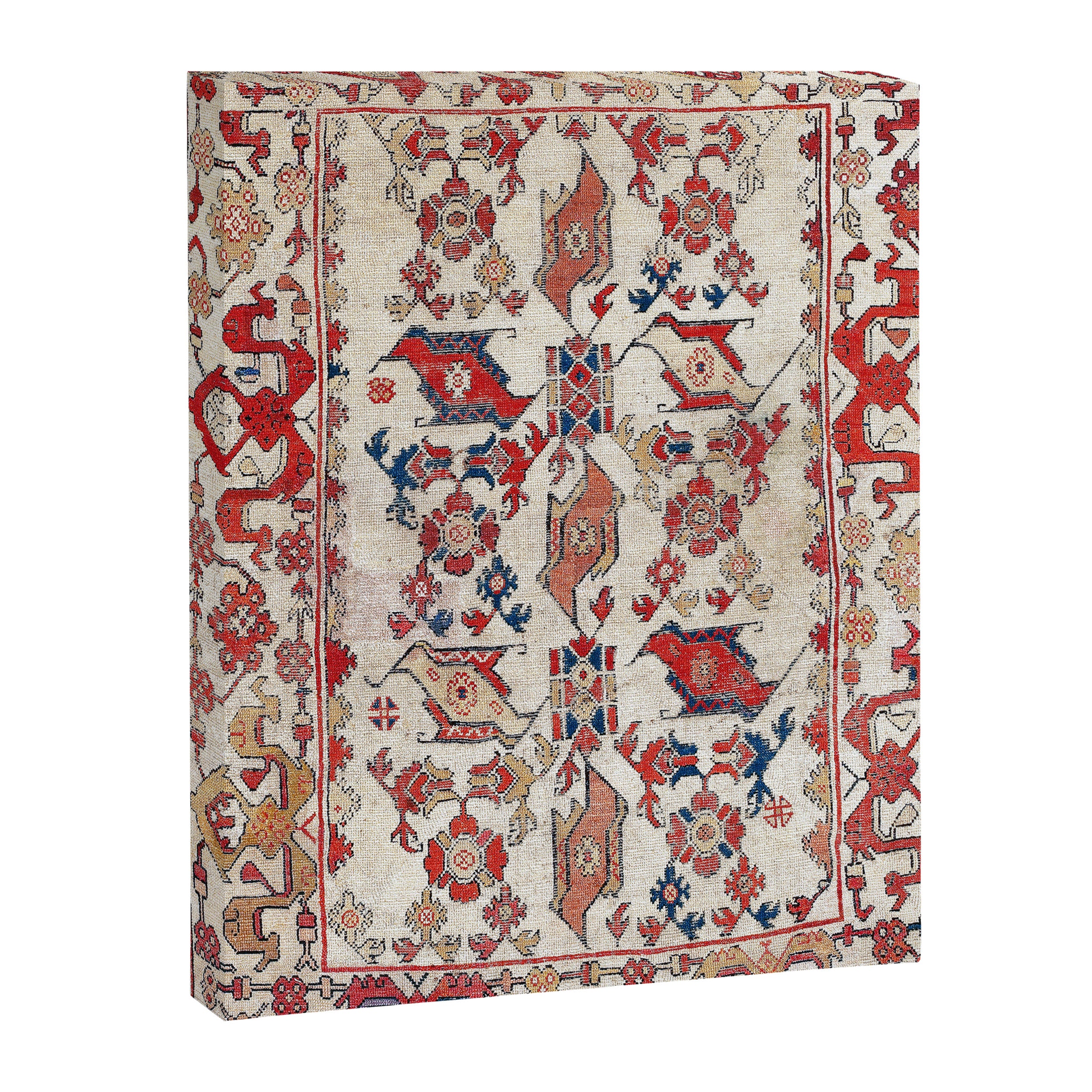 Ushak Selendi 17th Century Bird Carpet Print Canvas Print Gallery Image 3