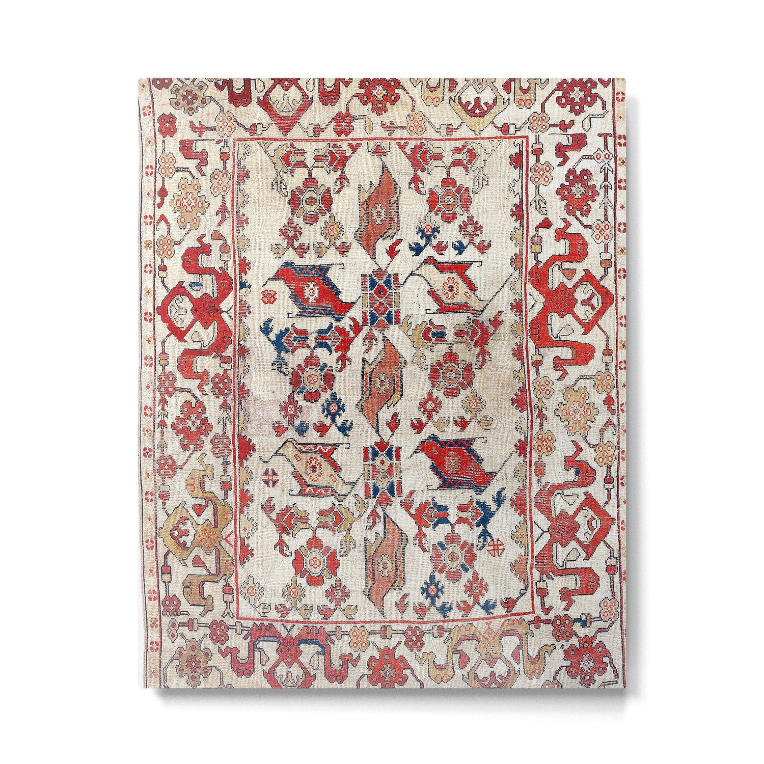Ushak Selendi 17th Century Bird Carpet Print Metal Print Gallery Image 4