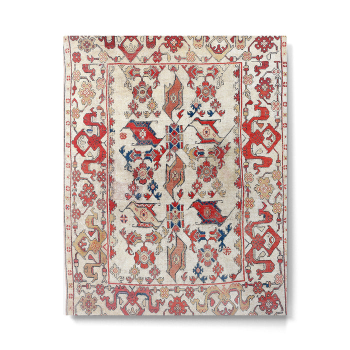 Ushak Selendi 17th Century Bird Carpet Print Metal Print Gallery Image 1