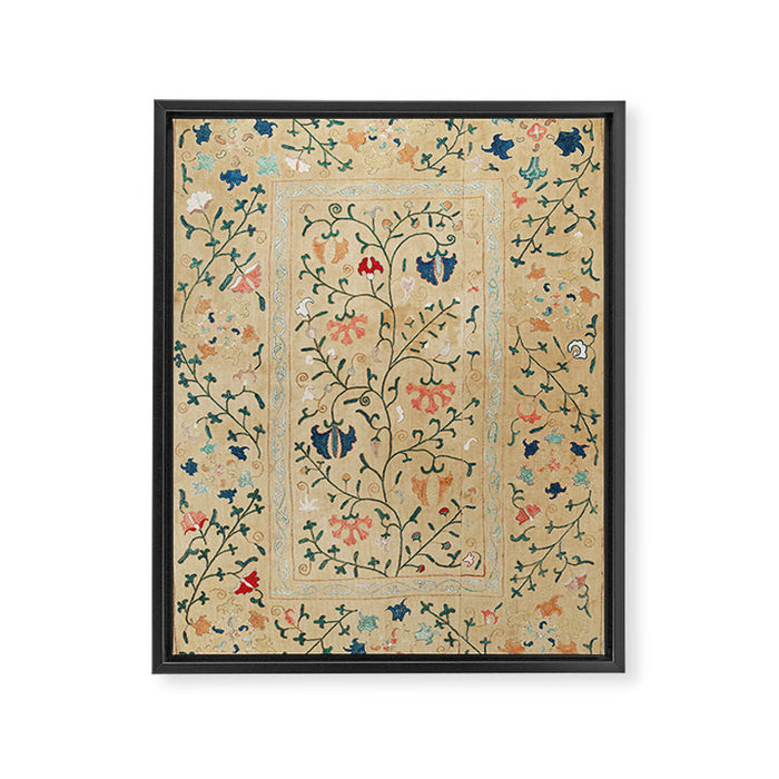 Uzbekistan Suzani Nim Print Framed Canvas Print Gallery Image 1