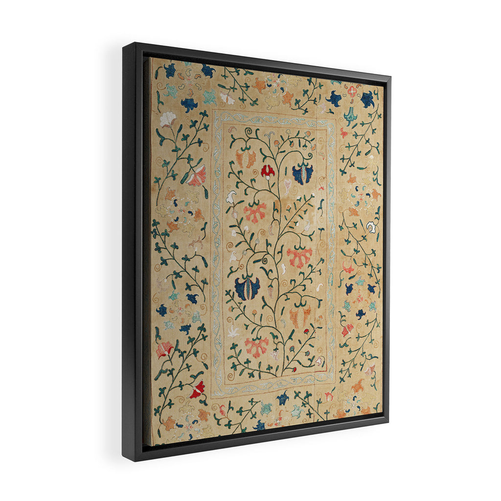 Uzbekistan Suzani Nim Print Framed Canvas Print Gallery Image 2