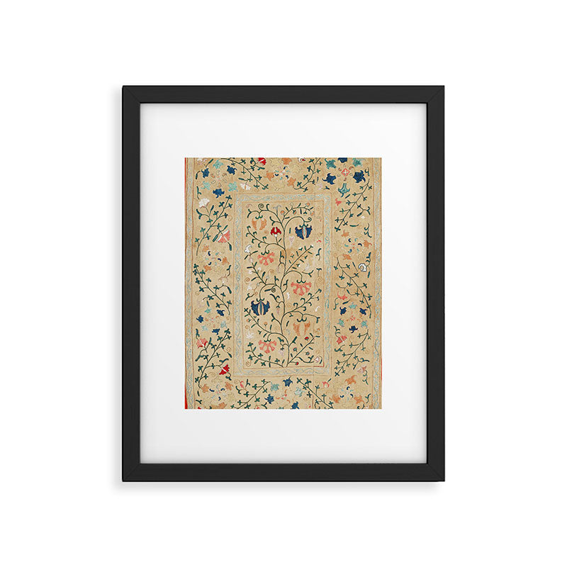 Uzbekistan Suzani Nim Print Framed Art Print Gallery Image 4