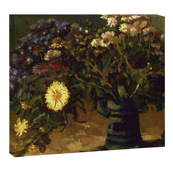Van Gogh Still Life Bouquet of Daisies Vector Art Canvas Print Gallery Image 1