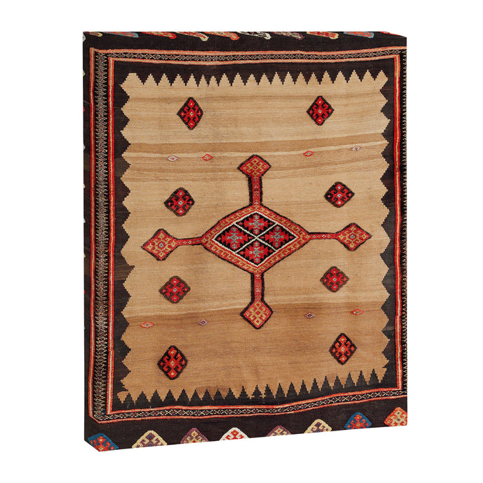 Varamin Ru Khorsi North Persian Table Cover Print Canvas Print Gallery Image 1