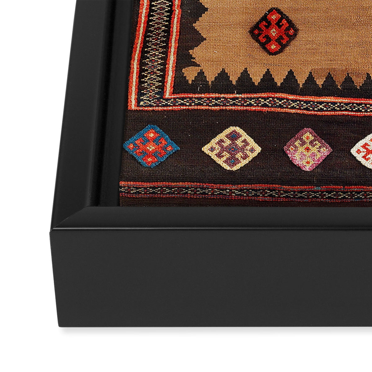 Varamin Ru Khorsi North Persian Table Cover Print Framed Canvas Print Gallery Image 3