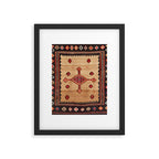 Varamin Ru Khorsi North Persian Table Cover Print Framed Art Print Gallery Image 6