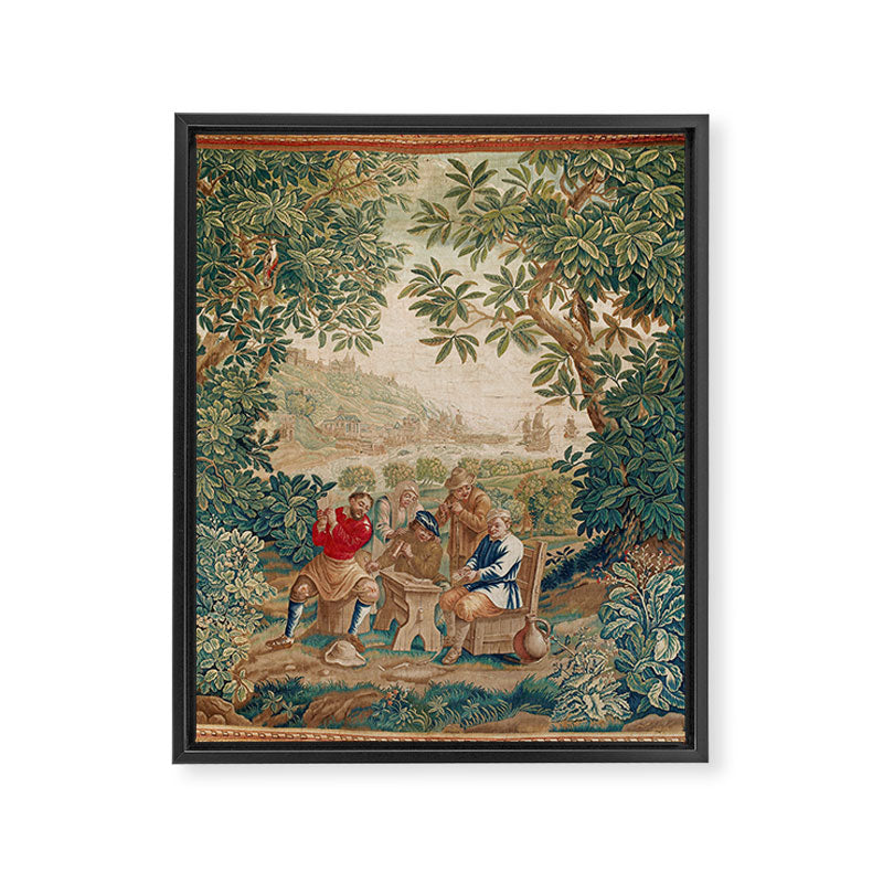 Verdure 18th Century French Tapestry Print Framed Canvas Print Gallery Image 8