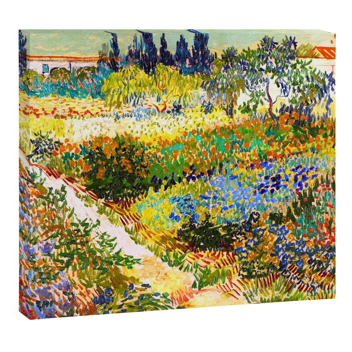 Vincent Van Gogh Flower Garden Landscape Canvas Print Gallery Image 3