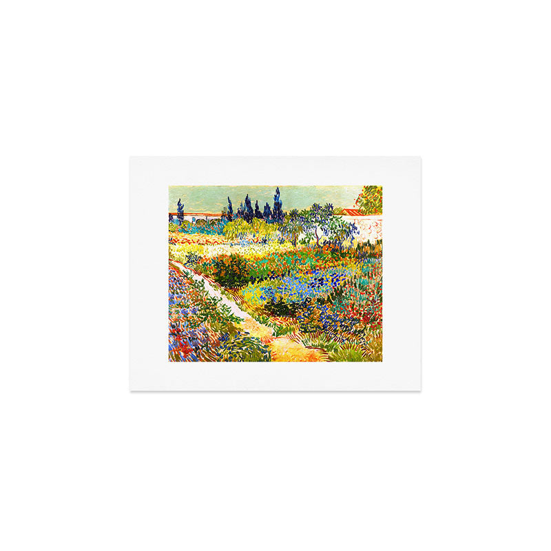 Vincent Van Gogh Flower Garden Landscape Art Print Gallery Image 1