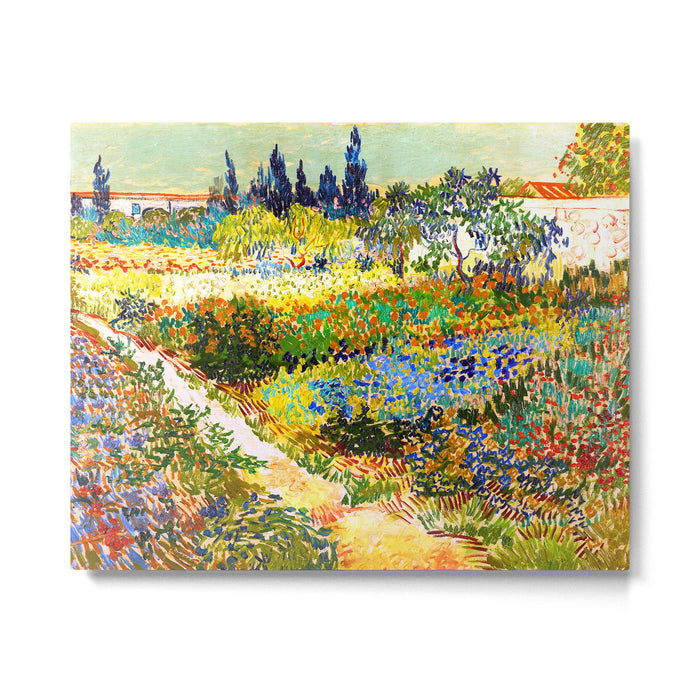 Vincent Van Gogh Flower Garden Landscape Metal Print Gallery Image 1