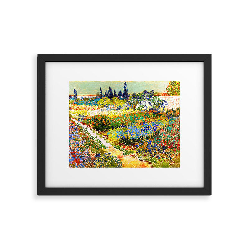 Vincent Van Gogh Flower Garden Landscape Framed Art Print Gallery Image 4