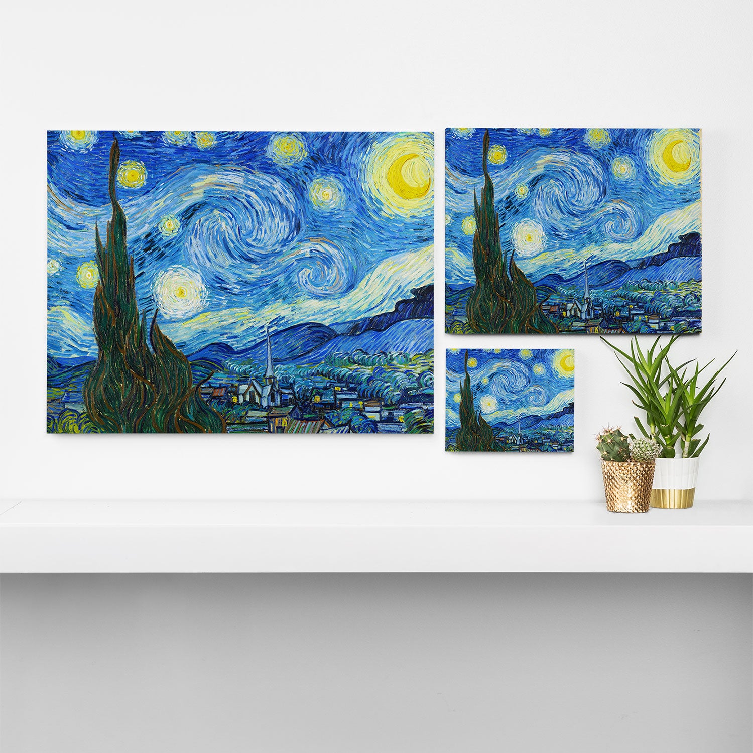 Vincent van Gogh Starry Night Canvas Print Gallery Image 3