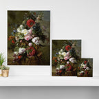 Vintage Floral Still Life Painting Canvas Print Gallery Image 3