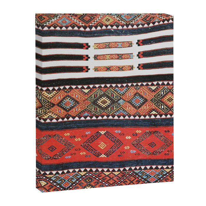 Vintage Geometric Kilim Print Canvas Print Gallery Image 1