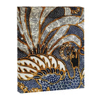Vintage Indonesian Batik Peacock Print Canvas Print Gallery Image 3