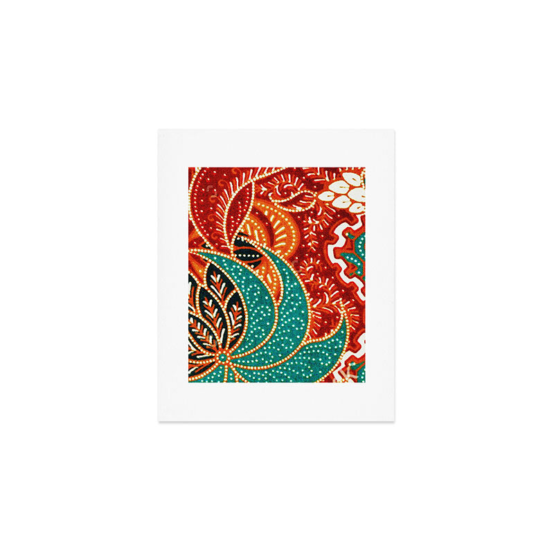 Vintage Indonesian Batik Print Art Print Gallery Image 1