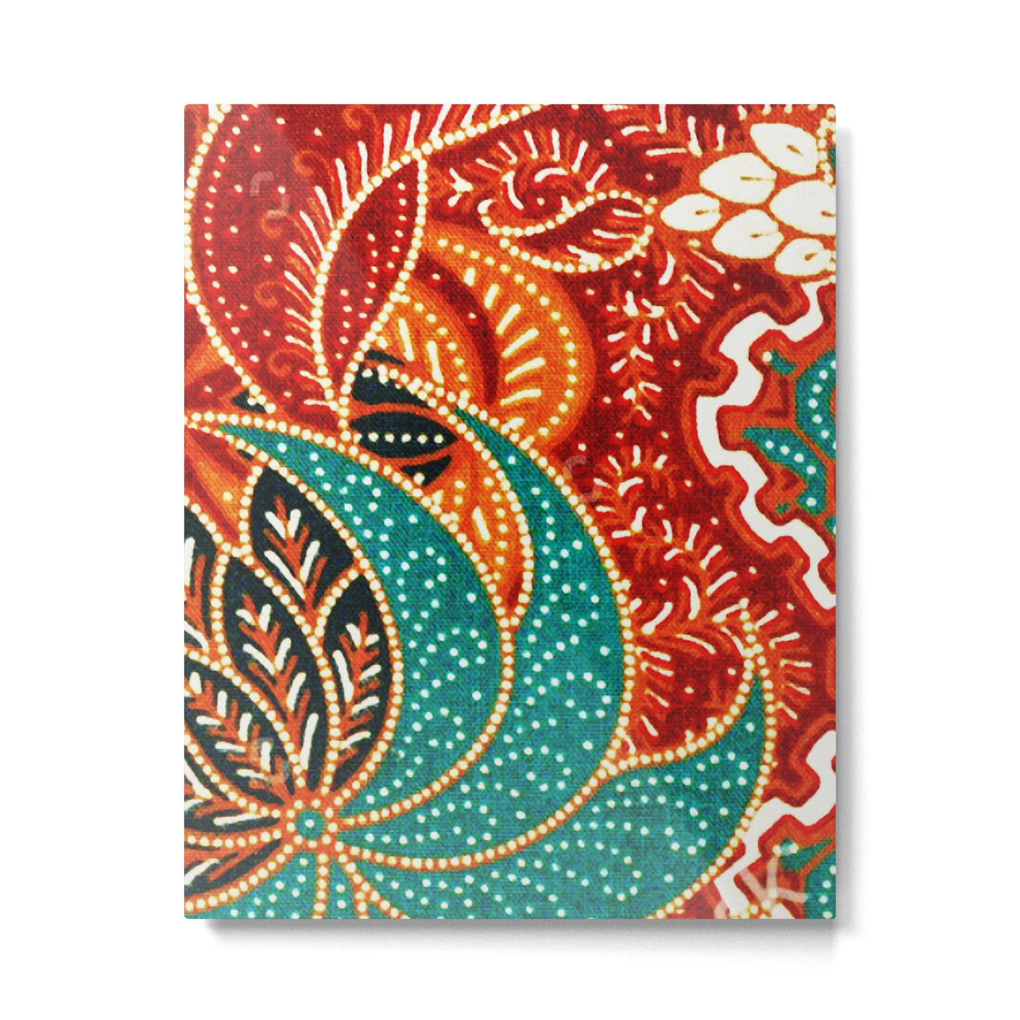 Vintage Indonesian Batik Print Metal Print Gallery Image 4