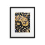Vintage Indonesian Batik Print With Fan Framed Art Print Gallery Image 6