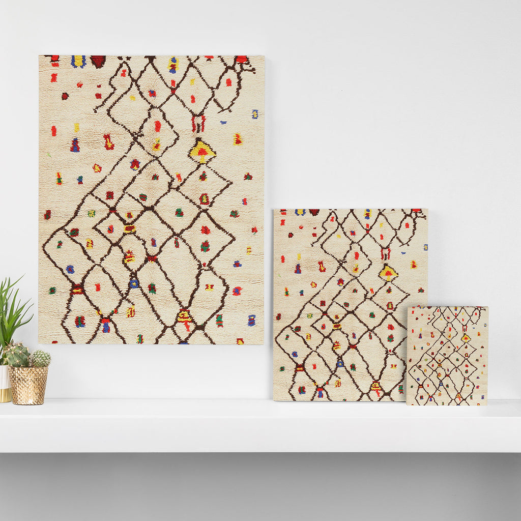 Vintage North African Berber Rug Print Canvas Print Gallery Image 3