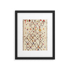 Vintage North African Berber Rug Print Framed Art Print Gallery Image 5