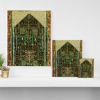 Weeping Willow Antique Bijar Persian Rug Print Canvas Print Gallery Image 3