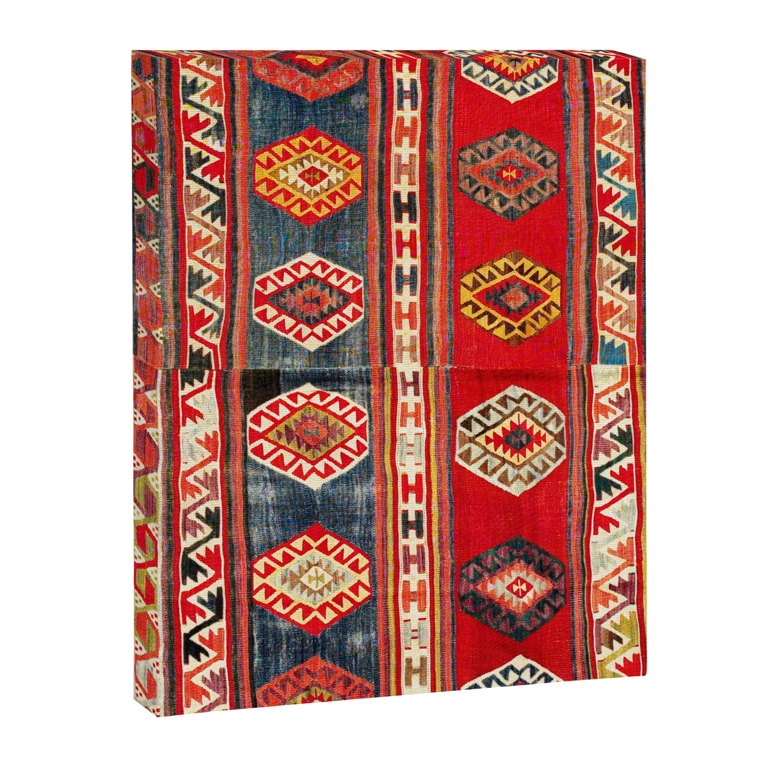 West Anatolian  Antique Turkish Kilim Print Canvas Print Gallery Image 3