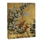 White Red Chrysanthemums Floral Japanese Gold Screen Canvas Print Gallery Image 6