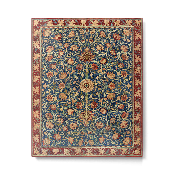 William Morris Floral Carpet Print Metal Print Gallery Image 1