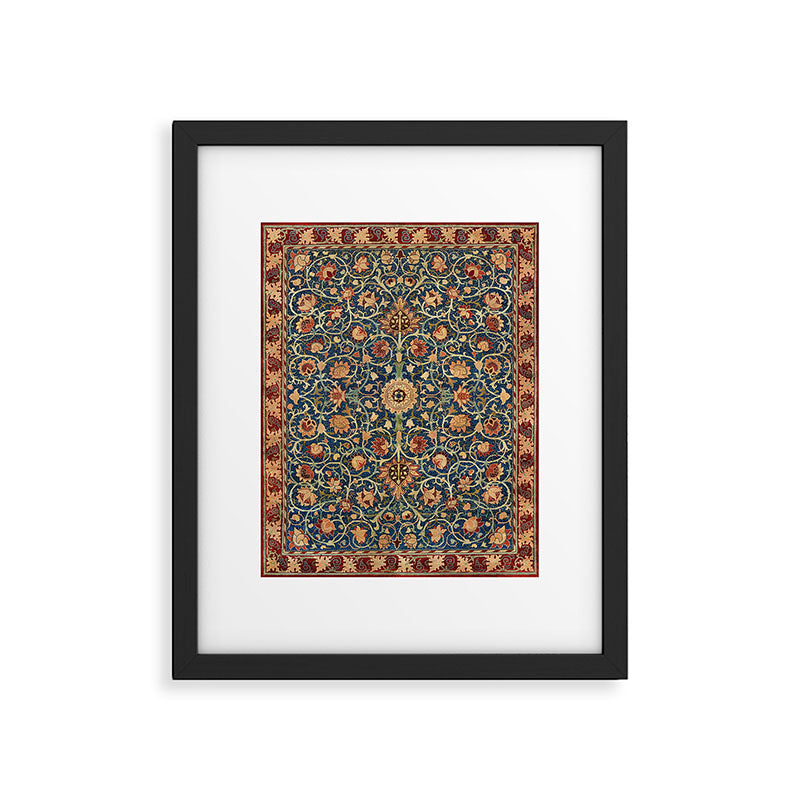 William Morris Floral Carpet Print Framed Art Print Gallery Image 4