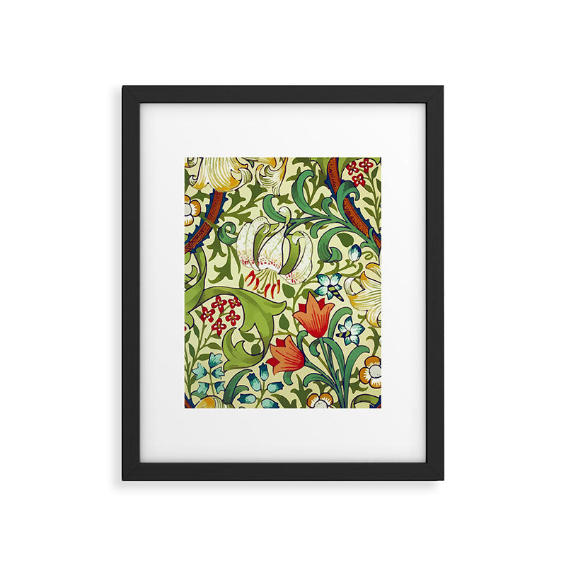 William Morris Garden Lily Floral Print Framed Art Print Gallery Image 4