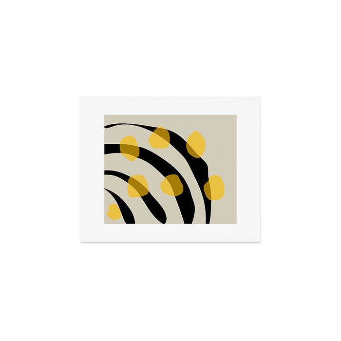 Yellow Gray Abstract Vector Art Digital Painting Art Print Gallery Image 1
