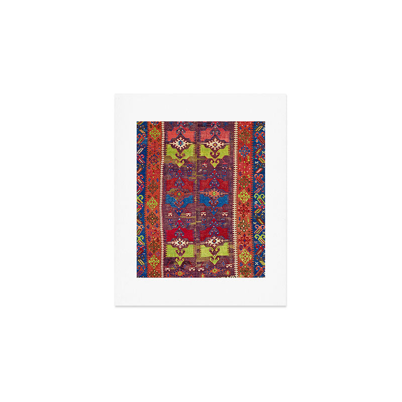 Yesilova Nigde Province Central Anatolian Kilim Print Art Print Gallery Image 1